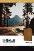 The Message Thinline, Large Print (Leather-Look, Arrow Saddle Tan) - Imitation Leather