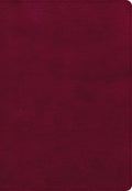 NASB Super Giant Print Reference Bible, Burgundy Leathertouch, Indexed - Imitation Leather