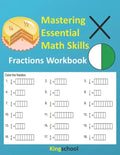 Mastering Essential Math Skills: Fractions Workbooks - KingSchool - Paperback
