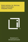 Education in Social and Cultural Perspectives - Paperback