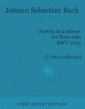 Partita in a minor for flute solo BWV 1013 (Urtext edition) - Paperback