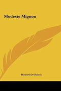 Modeste Mignon - Hardcover
