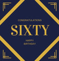 Happy 60th Birthday Guest Book (Hardcover): Happy 60th Birthday Guest book, party and birthday celebrations decor, memory book, 60th birthday, happy b - Hardcover