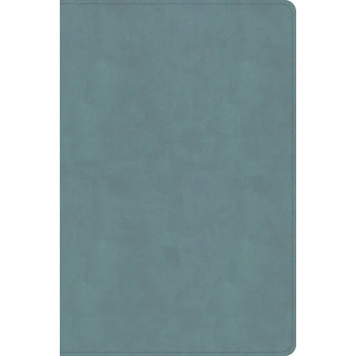 CSB Giant Print Single-Column Bible, Earthen Teal Suedesoft Leathertouch - Imitation Leather