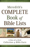 Meredith's Complete Book of Bible Lists - Paperback
