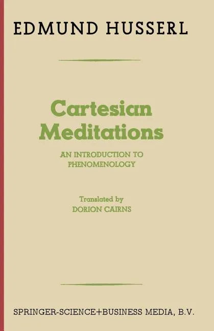 Cartesian Meditations: An Introduction to Phenomenology - Paperback