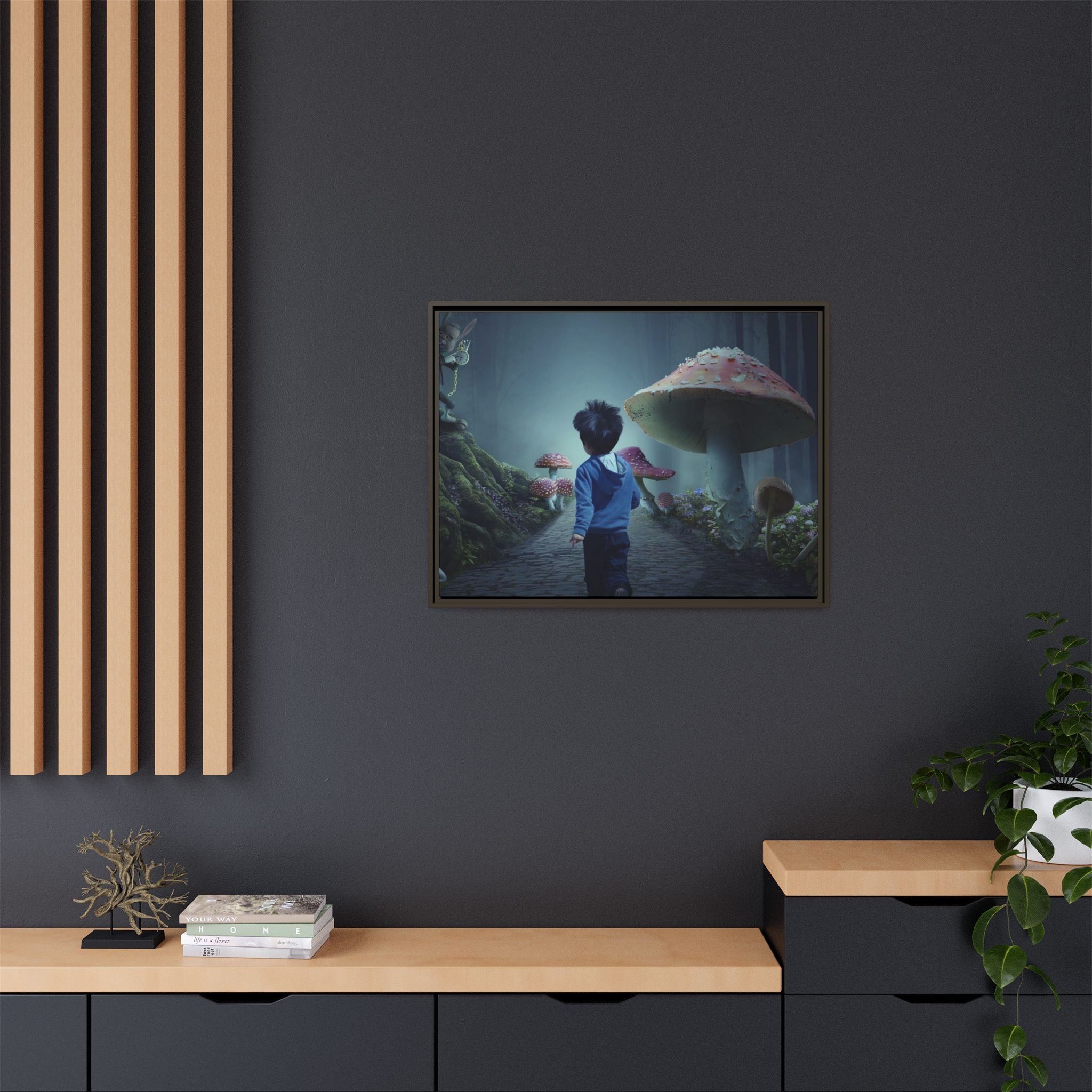Matte Canvas, Framed (Multi-color)