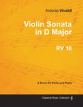 Violin Sonata in D Major RV 10 - For Violin and Piano - Paperback