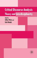 Critical Discourse Analysis: Theory and Interdisciplinarity - Paperback