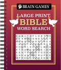 Brain Games - Large Print Bible Word Search (Red) - Spiral