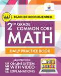 2nd Grade Common Core Math: Daily Practice Workbook - Part I: Multiple Choice 1000+ Practice Questions and Video Explanations Argo Brothers: Daily - Paperback