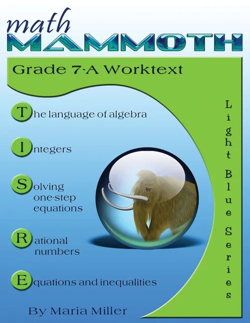 Math Mammoth Grade 7-A Worktext - Paperback