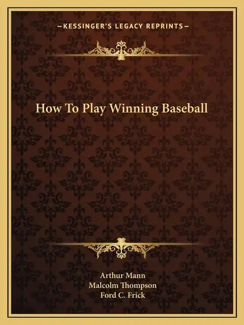 How to Play Winning Baseball - Paperback
