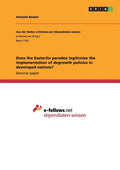 Does the Easterlin paradox legitimize the implementation of degrowth policies in developed nations? - Paperback
