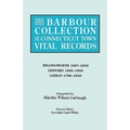 Barbour Collection of Connecticut Town Vital Records. Volume 21: Killingworth 1667-1850, Ledyard 1836-1855, Lisbon 1786-1850 - Paperback