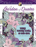 Creative Haven a Garden of Quotes Coloring Book - Paperback