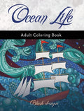 Ocean Life: Adult Coloring Book - Hardcover