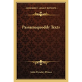 Passamaquoddy Texts - Paperback