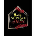 There's No Place Like Home: College Ruled Composition Notebook For Baseball Sports Fans - Paperback