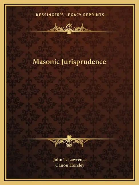 Masonic Jurisprudence - Paperback