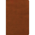 CSB Giant Print Single-Column Bible, Burnt Sienna Leathertouch - Imitation Leather