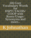 516 Core Vocabulary Words for HSPT/TACHS/COOP With Roots/Usage/Synonyms and more... - Paperback