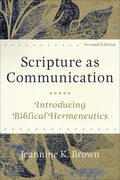Scripture as Communication - Hardcover