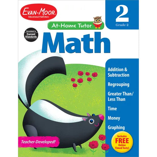 At Home Tutor Math, Grade 2 - Paperback