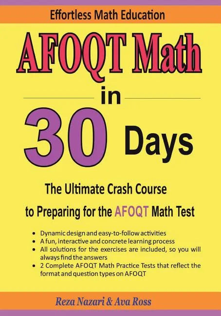 AFOQT Math in 30 Days: The Ultimate Crash Course to Preparing for the AFOQT Math Test - Paperback