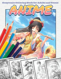 Anime Grayscale Coloring Book for Adults and Teens - Paperback