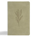 CSB Large Print Personal Size Reference Bible, Digital Study Edition, Sage Suedesoft Leathertouch - Imitation Leather