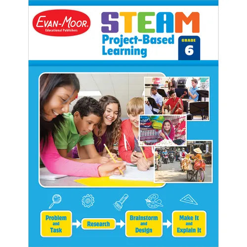 Steam Project-Based Learning, Grade 6 - Paperback
