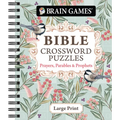 Brain Games - Bible Crossword Puzzles: Prayers, Parables & Prophets - Large Print - Spiral