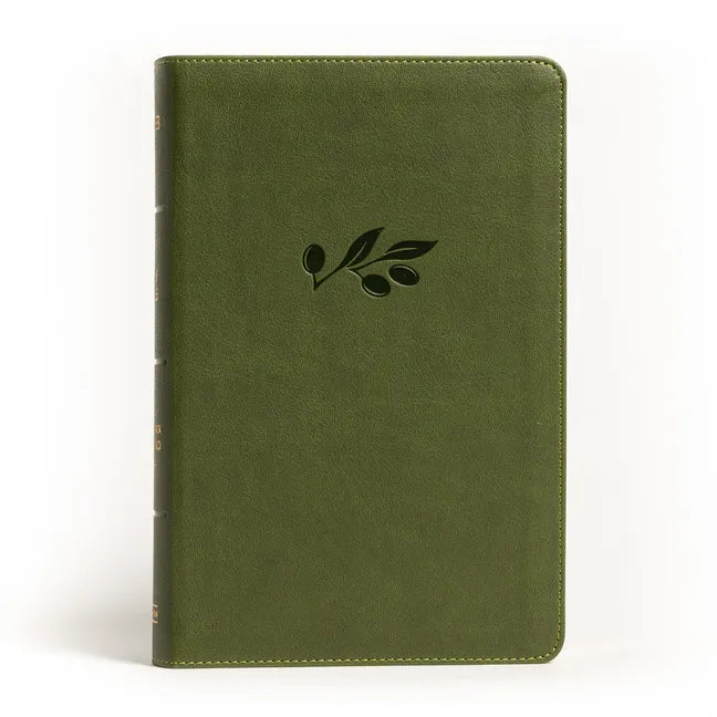 NASB Large Print Personal Size Reference Bible, Olive Leathertouch - Imitation Leather