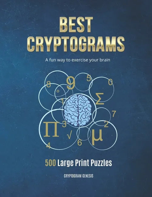 Best Cryptograms: Cryptograms Puzzle, Cryptoquote Puzzles, Cryptograms Books, Cryptograms Puzzle Books - Paperback