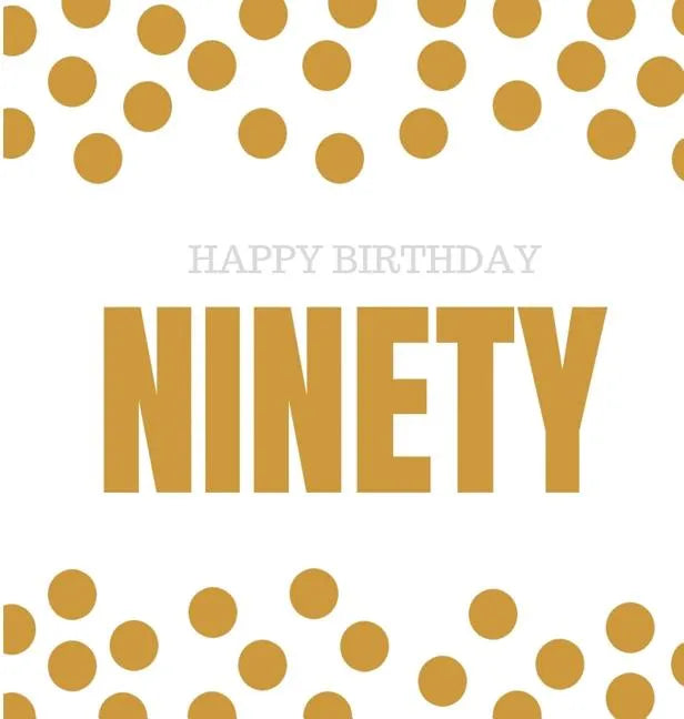 Happy 90th Birthday Guest Book (Hardcover): Happy 90th Birthday Guest book, party and birthday celebrations decor, memory book, ninety birthday, happy - Hardcover
