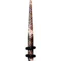 8G Blushing Snake Skin Acrylic Taper