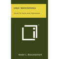 Lyric Meditations: Poems of Faith and Friendship - Hardcover