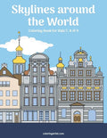 Skylines around the World Coloring Book for Kids 7, 8 & 9 - Paperback