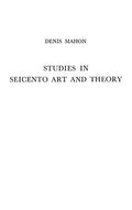 Studies in Seicento Art and Theory - Hardcover
