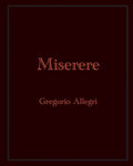 Miserere: Gregorio Allegri - Paperback