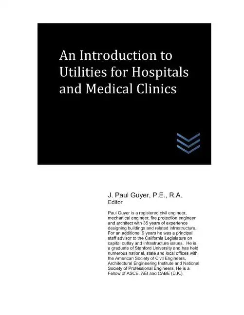 An Introduction to Utilities for Hospitals and Medical Clinics - Paperback