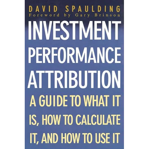 Investment Performance Attribution - Paperback