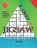1,000 + sudoku jigsaw 9x9: Logic puzzles medium levels - Paperback