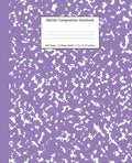 Marble Composition Notebook College Ruled: Lavender Marble Notebooks, School Supplies, Notebooks for School - Paperback