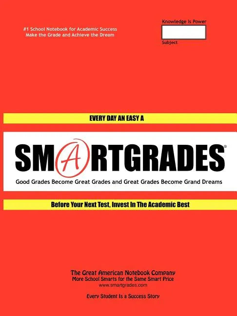 SMARTGRADES School Notebooks with Study Skills 2N1: Class Notes & Test-Review Notes: "How to Memorize Voluminous Facts for Total Recall" (100 Pages) S - Paperback