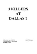 3 Killers at Dallas - Hardcover