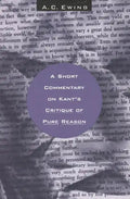 A Short Commentary on Kant's Critique of Pure Reason - Paperback