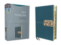 Niv, Thinline Bible, Leathersoft, Teal, Red Letter, Thumb Indexed, Comfort Print - Imitation Leather
