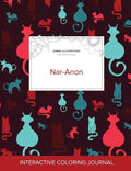 Adult Coloring Journal: Nar-Anon (Animal Illustrations, Cats) - Paperback